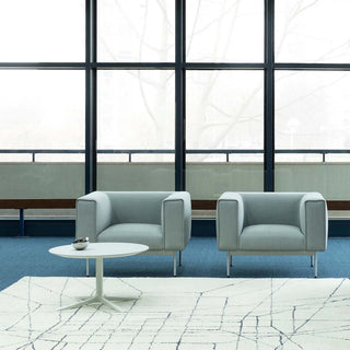 Convert Loungesessel - Loungesessel - Prostoria - Novum Curry / Gestell: Rot -