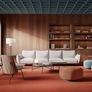 Buffa Sofa - Sofa - Prostoria - Bezug: Vellus 04 + Walnuss Gestell -