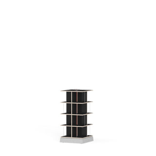 Musikstapler Buchregal - Regal - Nils Holger Moormann - 4 Fächer - h:71.3 cm - Schwarz