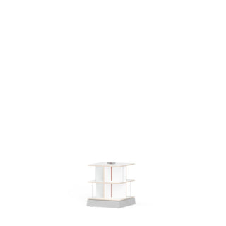 Musikstapler Buchregal - Regal - Nils Holger Moormann - 2 Fächer - h:40.5 cm - Weiß