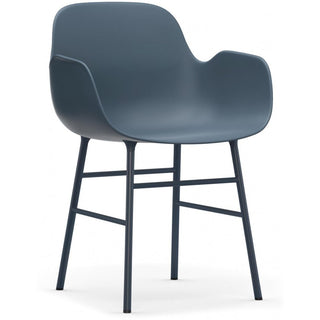 Normann Copenhagen Armlehnstuhl | Form - Stuhl - Normann Copenhagen - Eiche schwarz lackiert - Weiß