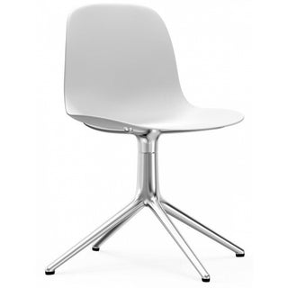 Normann Copenhagen Drehstuhl | Form Drehstuhl 4L - Stuhl - Normann Copenhagen - Weiß - Alu