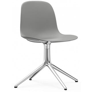 Normann Copenhagen Drehstuhl | Form Drehstuhl 4L - Stuhl - Normann Copenhagen - Grau - Alu