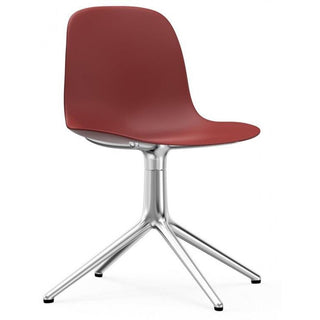 Normann Copenhagen Drehstuhl | Form Drehstuhl 4L - Stuhl - Normann Copenhagen - Rot - Alu