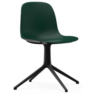 Normann Copenhagen Drehstuhl | Form Drehstuhl 4L - Stuhl - Normann Copenhagen - Grün - Schwarz Alu