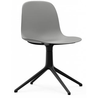 Normann Copenhagen Drehstuhl | Form Drehstuhl 4L - Stuhl - Normann Copenhagen - Grau - Schwarz Alu