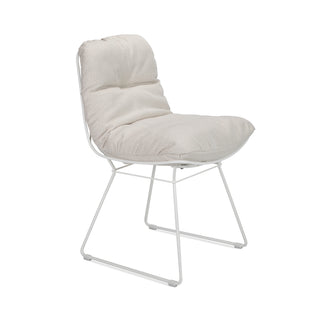 Leyasol Outdoor Stuhl - Outdoor Stuhl - FreiFrau - Lopi "Marble" / Metall weiß -