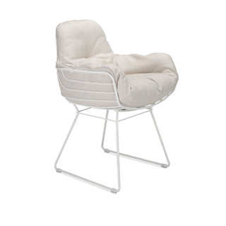 Leyasol High Outdoor Armlehnstuhl - Loungesessel - FreiFrau - Verkehrsweiß 9016 - Lopi "Marble"
