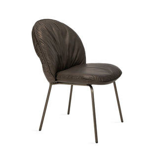 Marie Stuhl - Stuhl - FreiFrau - Leder Adora Walnut / Gestell: Metall -