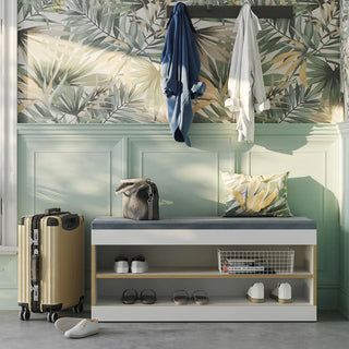 Flai Schuhbank - Garderobe - Müller Small Living - Offen - Weiß