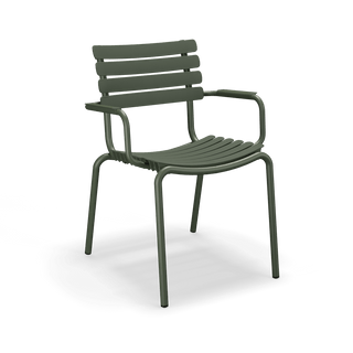 ReClips Gartenstuhl - Outdoor Stuhl - Houe - Olive Green - in Gestellfarbe