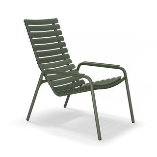 ReClips Garten Loungesessel - Outdoor Loungestuhl - Houe - Olive Green - in Gestellfarbe