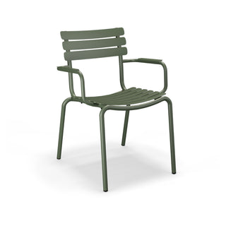 Alua Gartenstuhl - Outdoor Stuhl - Houe - mit Armlehnen - Olive Green