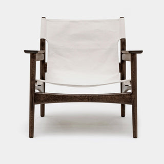 N-LC02 Loungesessel - Loungesessel - Karimoku Case - Eiche geräuchert / Canvas -