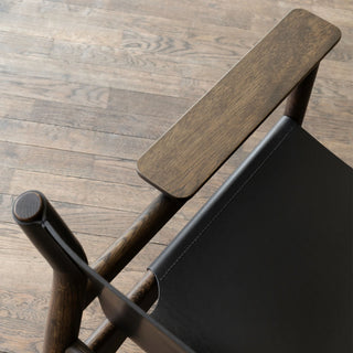 N-LC02 Loungesessel - Loungesessel - Karimoku Case - Eiche geräuchert / Canvas -