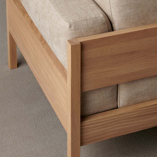 A-S01 Loungesessel - Loungesessel - Karimoku Case - Eiche natur / Stoff Maple -