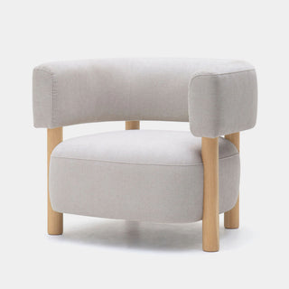 N-S03 Loungesessel - Loungesessel - Karimoku Case - Eiche natur | Maple Stoff -