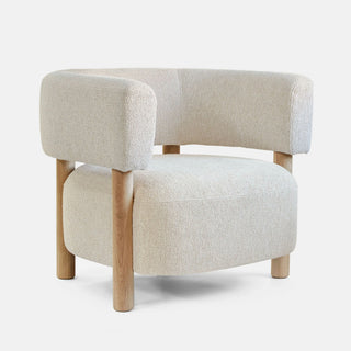 N-S03 Loungesessel - Loungesessel - Karimoku Case - Eiche natur | Moss 961 Stoff -