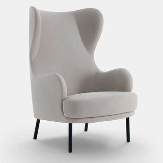 Brigitte High Loungesessel - Loungesessel - Arflex - Leder - Beige -