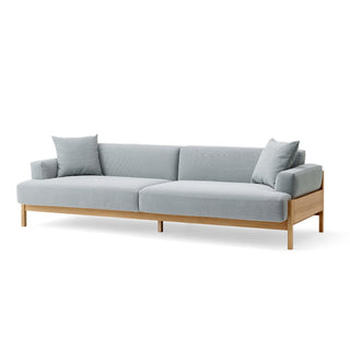 A-S01 Sofa - sofa - Karimoku Case - Eiche natur / Stoff Steel Cut Trio - 2.5 Sitzer (L210cm)