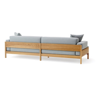 A-S01 Sofa - sofa - Karimoku Case - Eiche natur / Stoff Steel Cut Trio - Ecke (L240 x T180cm)