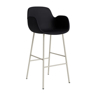 Normann Copenhagen Barhocker | Form Armchair - Barhocker - Normann Copenhagen - Polsterung - Leder Ultra_41599 - Light Grey