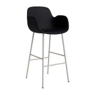 Normann Copenhagen Barhocker | Form Armchair - Barhocker - Normann Copenhagen - Polsterung - Leder Ultra_41599 - Warm Grey