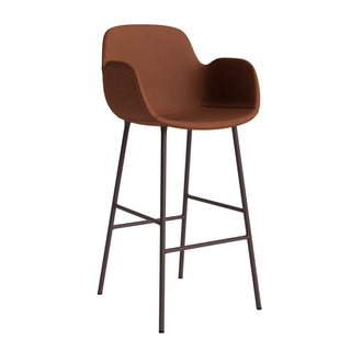 Normann Copenhagen Barhocker | Form Armchair - Barhocker - Normann Copenhagen - Polsterung - Leder Ultra_41574 - Brown