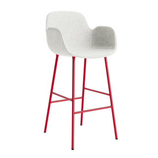Normann Copenhagen Barhocker | Form Armchair - Barhocker - Normann Copenhagen - Polsterung - Hallingdal_110 - Bright Red