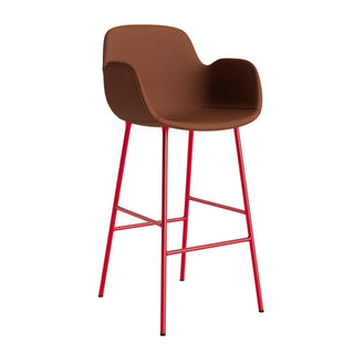 Normann Copenhagen Barhocker | Form Armchair - Barhocker - Normann Copenhagen - Polsterung - Leder Ultra_41574 - Bright Red