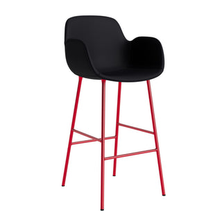 Normann Copenhagen Barhocker | Form Armchair - Barhocker - Normann Copenhagen - Polsterung - Leder Ultra_41599 - Bright Red