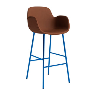Normann Copenhagen Barhocker | Form Armchair - Barhocker - Normann Copenhagen - Polsterung - Leder Ultra_41574 - Bright Blue