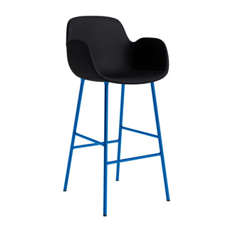 Normann Copenhagen Barhocker | Form Armchair - Barhocker - Normann Copenhagen - Polsterung - Leder Ultra_41599 - Bright Blue