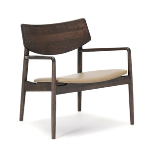 A-LC01 Loungesessel - Loungesessel - Karimoku Case - Geräucherte Eiche | Leder Khaki -