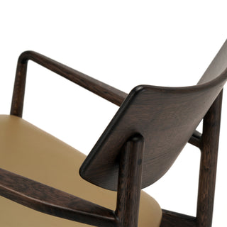 A-LC01 Loungesessel - Loungesessel - Karimoku Case - Geräucherte Eiche | Leder Khaki -