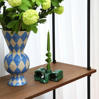 Rombic Blau Vase - Vase - &K - Blau -