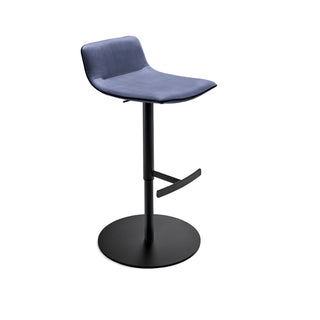 Amelie Barhocker Low - Barhocker - FreiFrau - Leder Muscat | Tellerfuß höhenverstellbar -