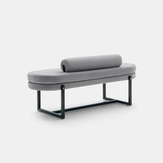 Sigmund Bank - Bank - Arflex - Grey Velvet Mistral 28 - mit Kissen