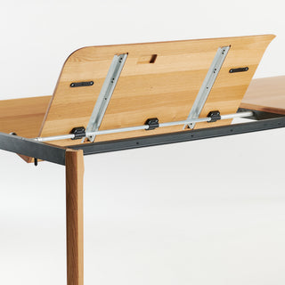 Insan Tisch | Teno Ausziehbar - Tisch - Insan - L160+80 x T100cm - Eiche massiv weiß geölt