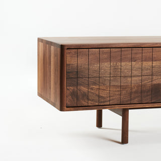 Insan Sideboard | Graph - Sideboard - Insan - 2 Klapptüren + 1 offenes Fach - Nussbaum geölt