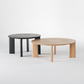 Insan Couchtisch | Pilon - Beistelltisch - Insan - Medium: Ø70 x H40cm - Eiche massiv weiß geölt