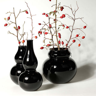 BV71 Vase - Vase - Lobmeyr - Set (alle drei größen) - Schwarz