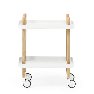 Normann Copenhagen Barwagen | Block eckig - Barwagen - Normann Copenhagen - Esche / Weiß -