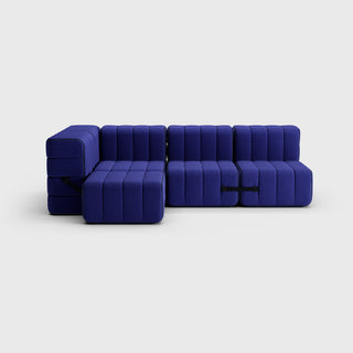 Curt Sofa - Sofa - Ambivalenz - 9er Set Ecke - Blue (Jet)