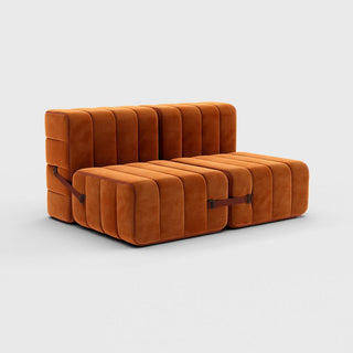 Curt Sofa - Sofa - Ambivalenz - 4er Set - Orange-red (Samt Barcelona)