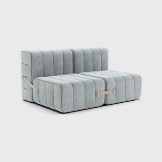Curt Sofa - Sofa - Ambivalenz - 4er Set - Hellblau (Samt Barcelona)