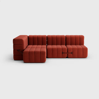 Curt Sofa - Sofa - Ambivalenz - 9er Set Ecke - Red (Dama)