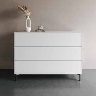Connect Kommode 07 - Sideboard - Form1 - Snow - Metallbeine