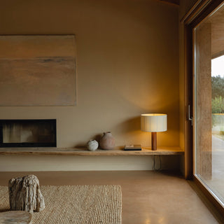 Santa Cole Tischlampe | Moragas - Tischlampe - Santa Cole - Sapeli Holz (Mahagoni) -