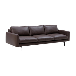 Edge V1 Sofa - Sofa - Wendelbo - 3 Sitzer - Leder Faith Col. Dark Brown -